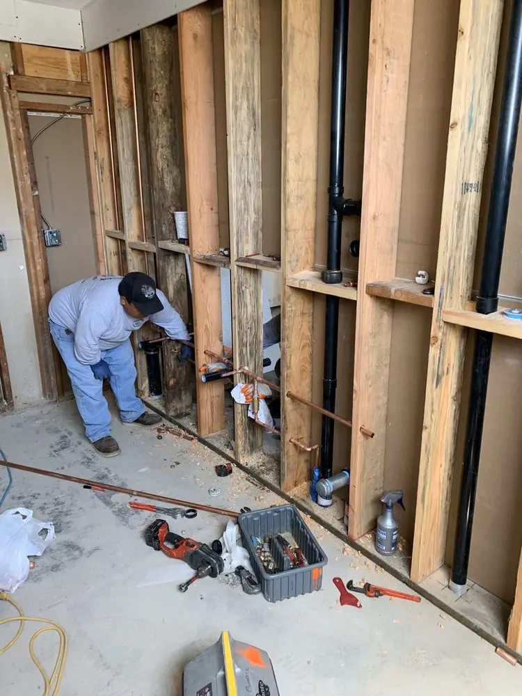 Commercial rough-in plumbing for Gas Line Repair in Sunnyside